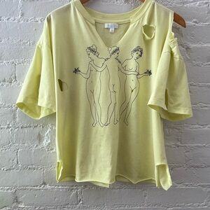 Vintage 90s Graphic Tee Oversized Thrashed Destroyed T-Shirt Festival Boho